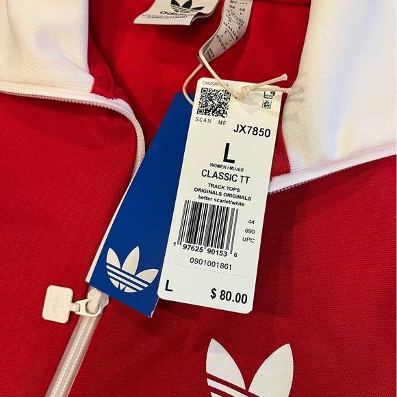adidas Red Track Pants & Jacket Set - Picture 6 of 13